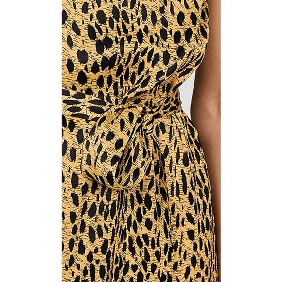 KITRI Amber Cheetah Print One Shoulder Dress‎ Size 2 New with Tags - Picture 2 of 9